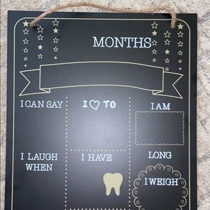 Blackboard milestone sign